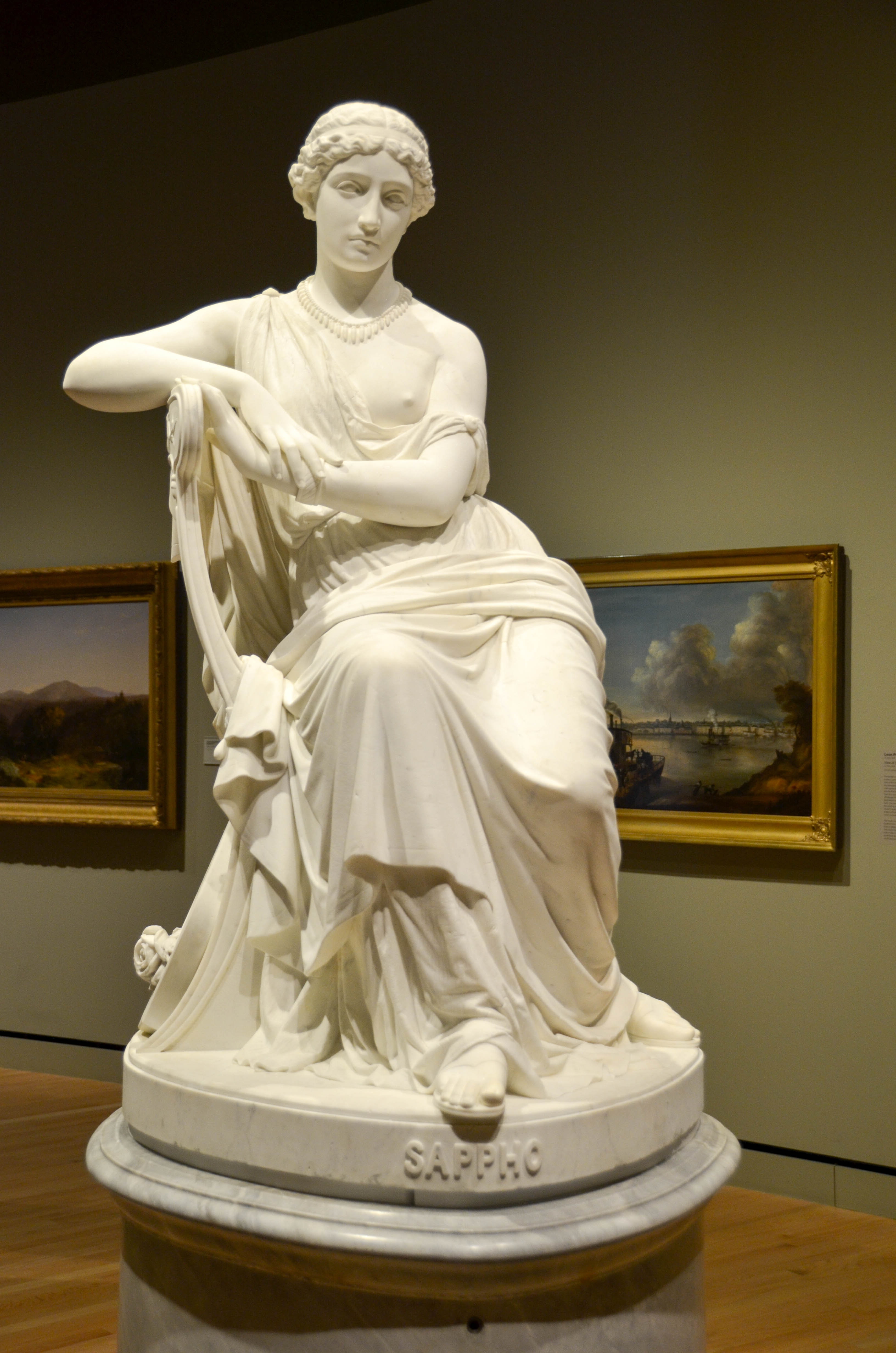 I was surprised to see a sculpture of Sappho.