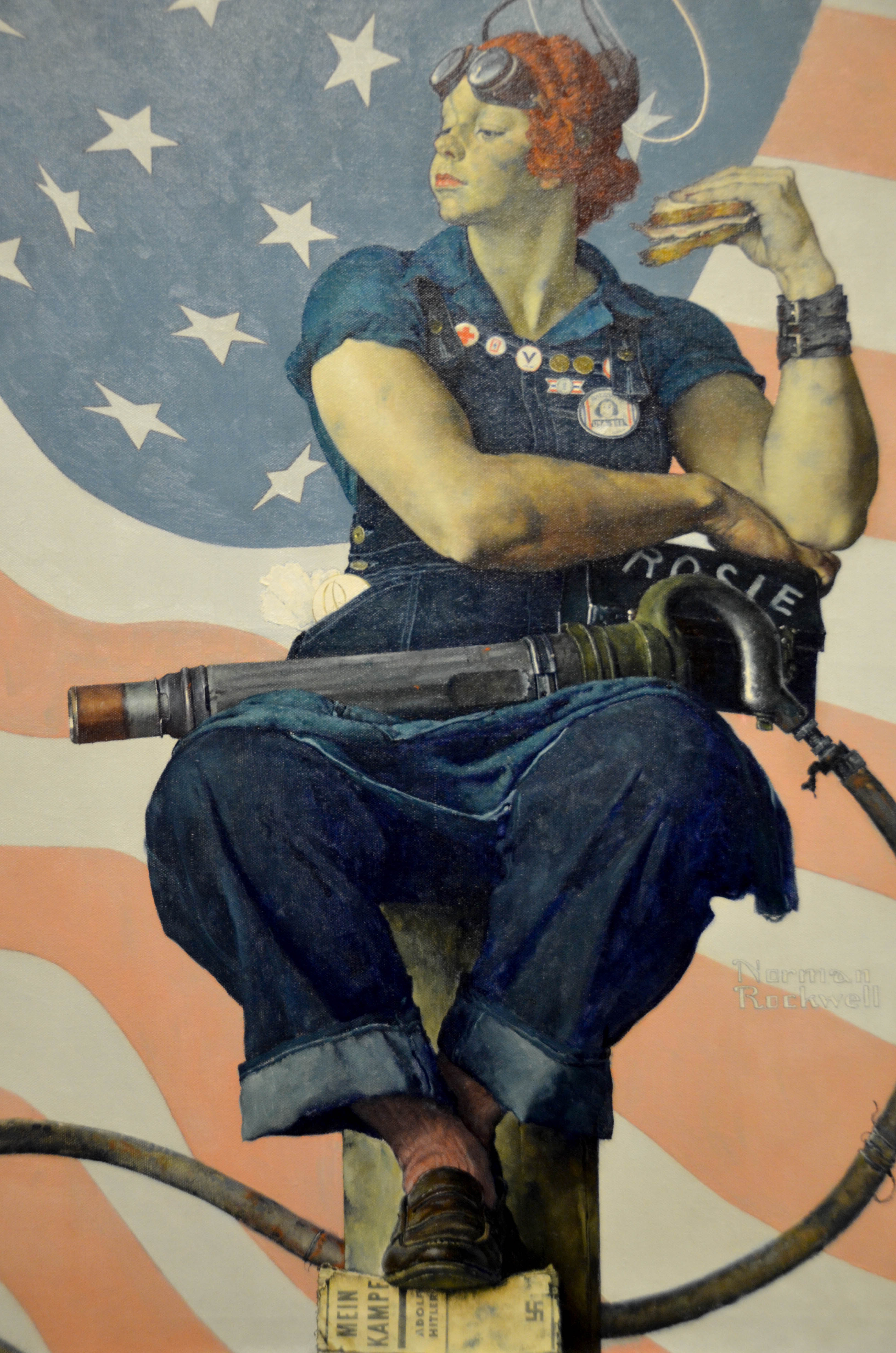 "Rosie the Riveter" by Norman Rockwell.