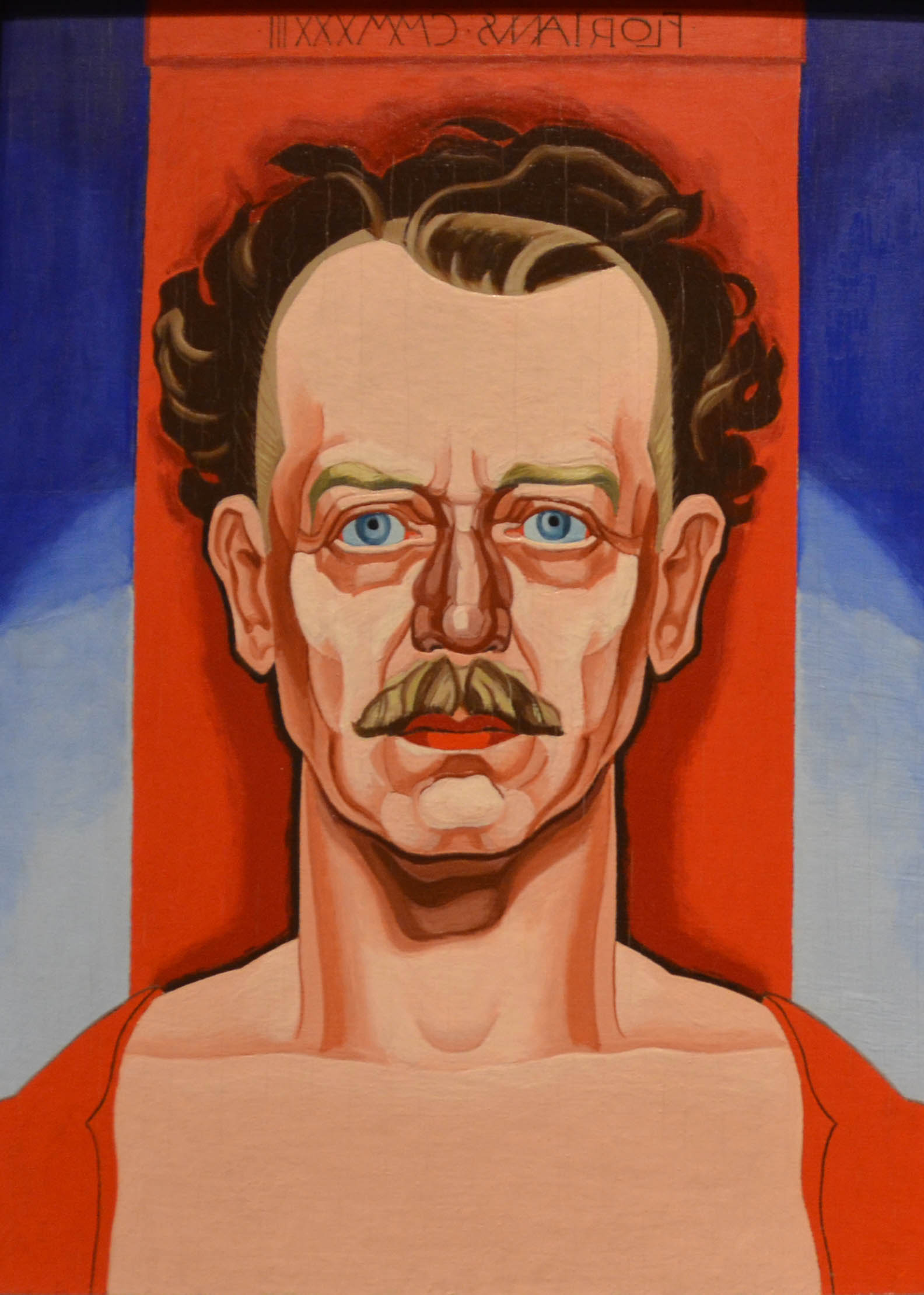 "Self Portrait" by Oscar Bluemner, 1933.
