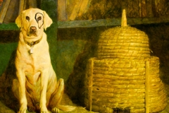 Wyeth's dog appears in a few paintings.