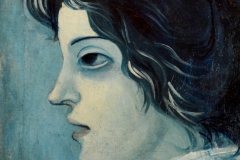 "Woman's Head" by Pablo Picasso, 1903.