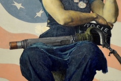 "Rosie the Riveter" by Norman Rockwell.