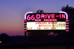 Drive-in movie on Route 66.