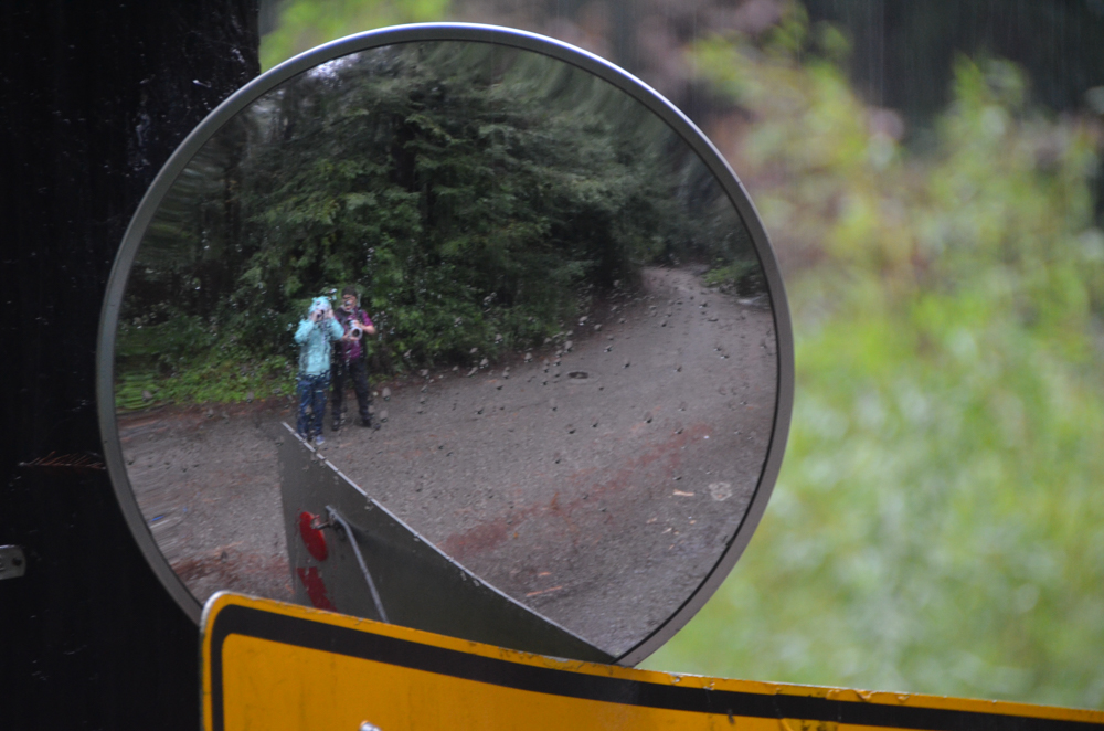 The two of us, ready to tackle Brookdale in the rain.