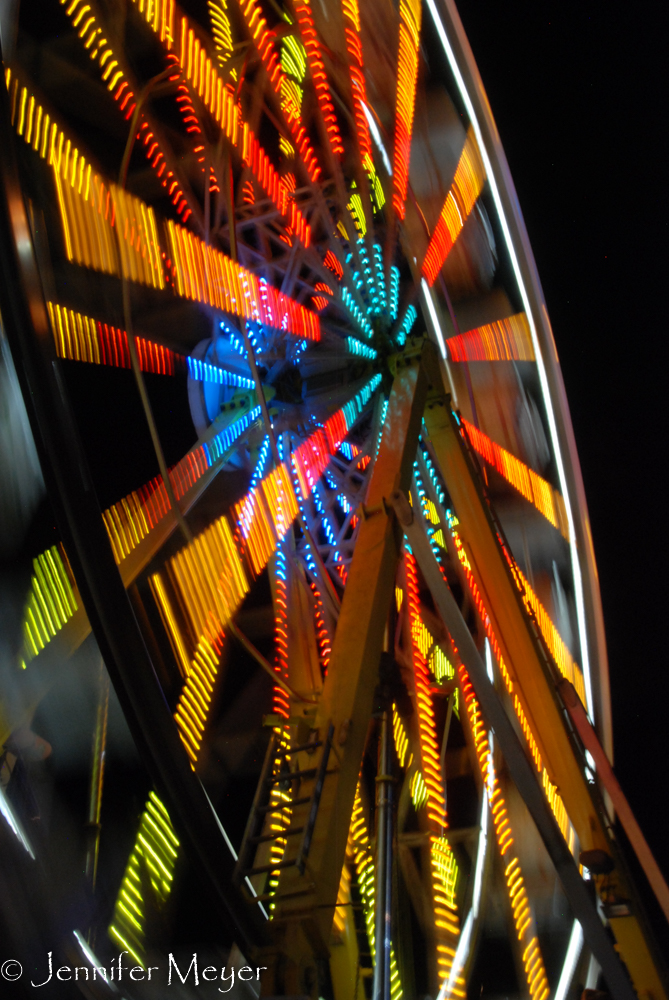 A carnival has such a different feel at night.