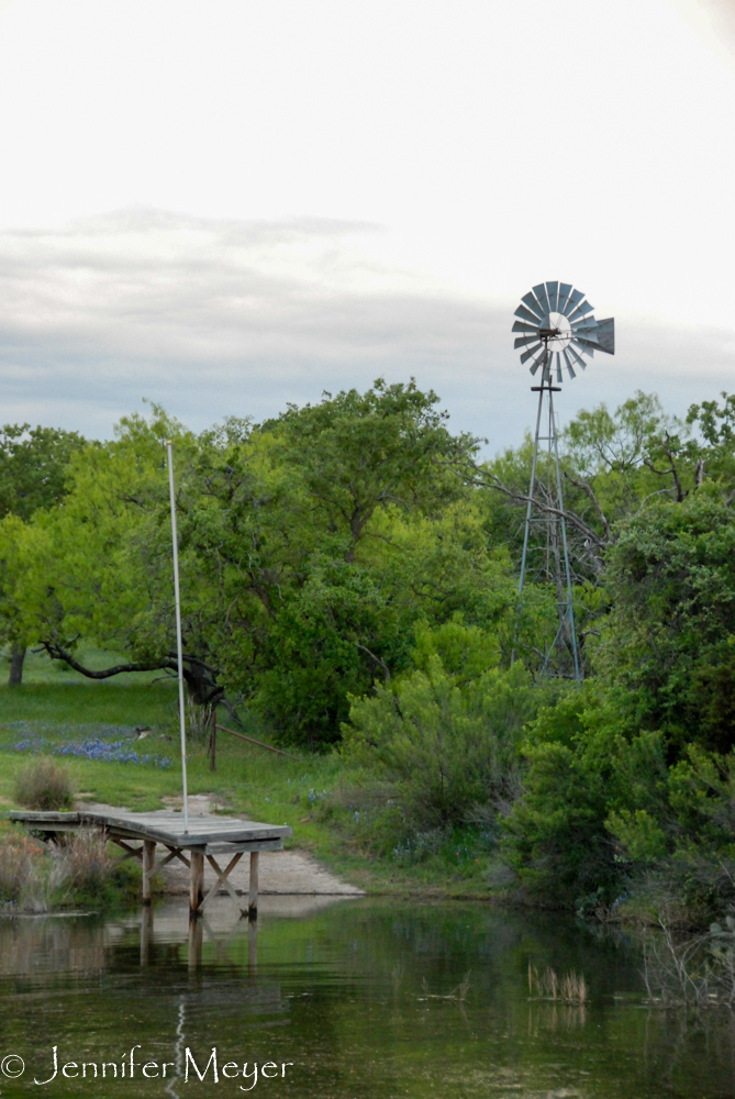 A country campground on Lake Buchanan.