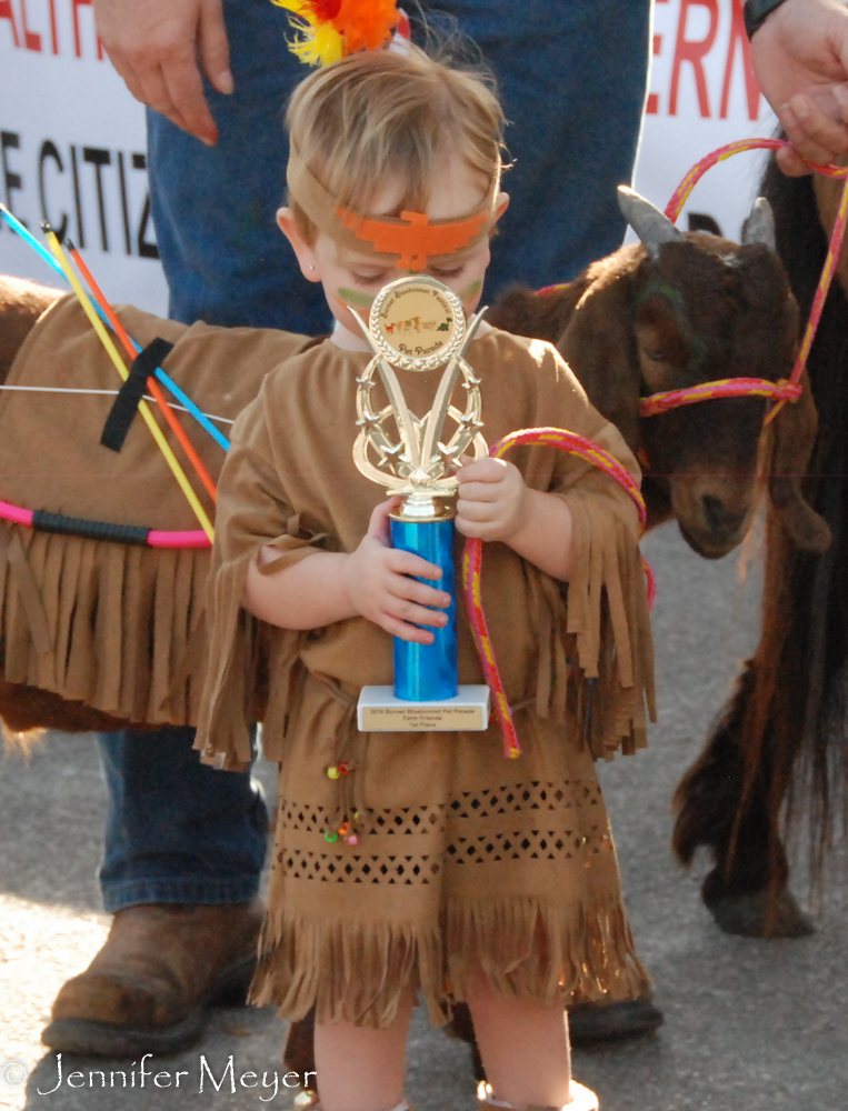 Prize winning goat.