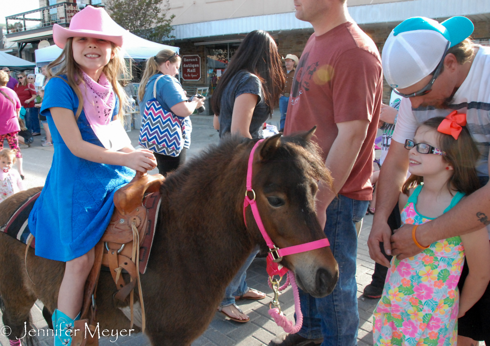 Pony in pink.