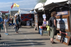 Lots of rebel flags and crosses in the craft booths.