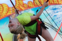 Bungee trampoline jumping.