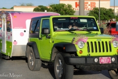 We loved this Jeep and trailer set.