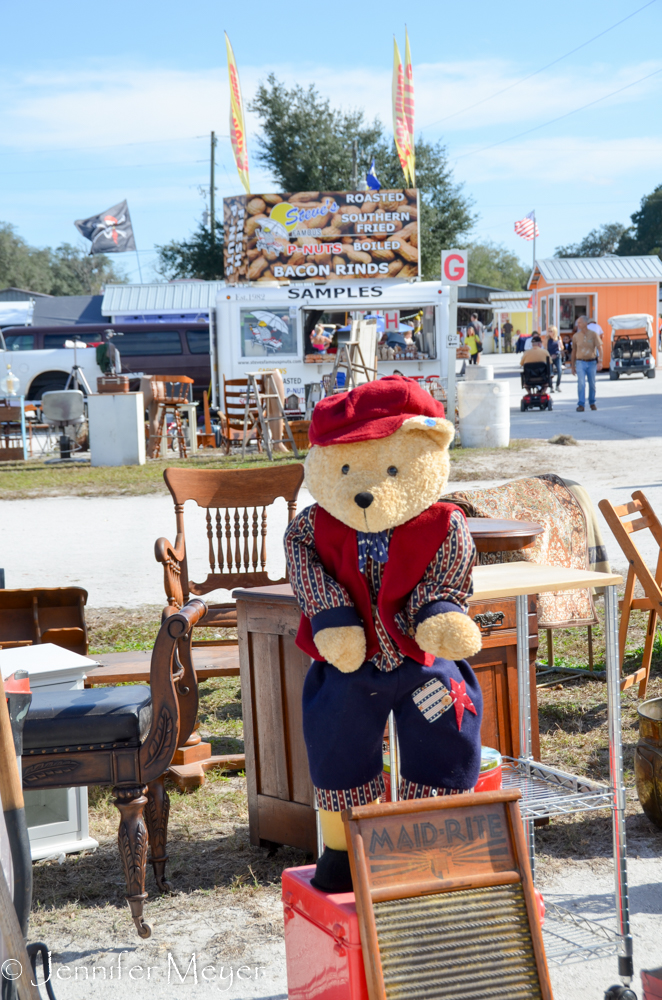 One morning, we went to the Webster Flea Market.