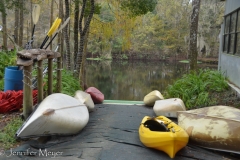 You can rent a canoe if you don't mind the alligators.