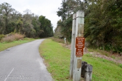 This rails-to-trails bike path goes for miles.