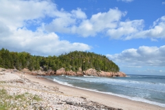 An empty park beach.