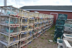 Lots of lobster cages everywhere.
