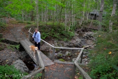 It was a nice hike through forest.