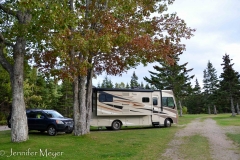 Our site was in a flat area a ways from the beach.