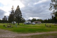 The campground was nearly empty.