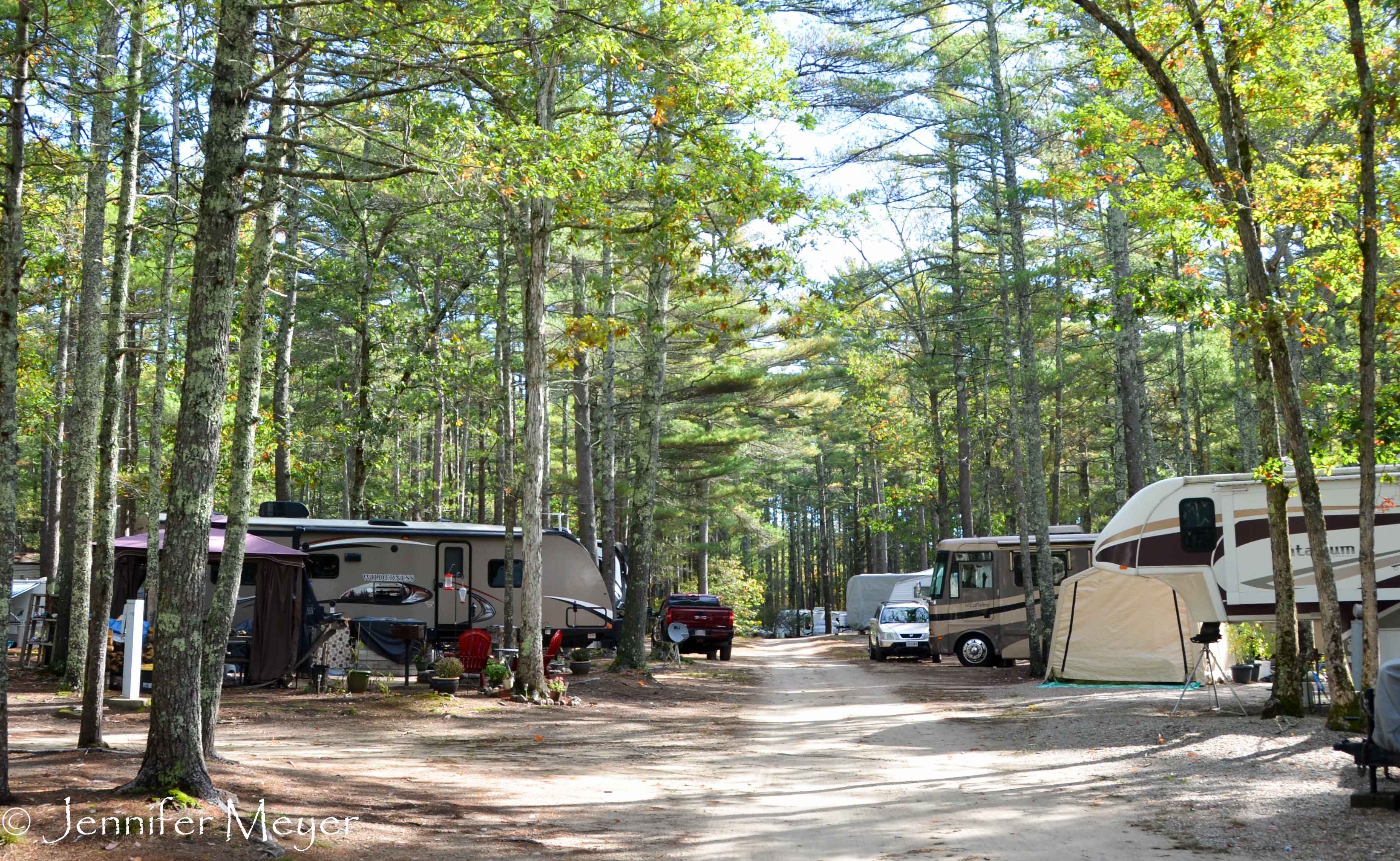 The campground was fairly quiet the first time we stayed there.