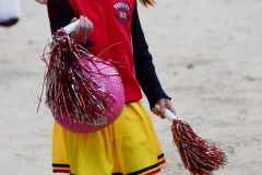 Cute little cheerleader.