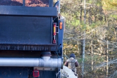 Water drains from the truck.