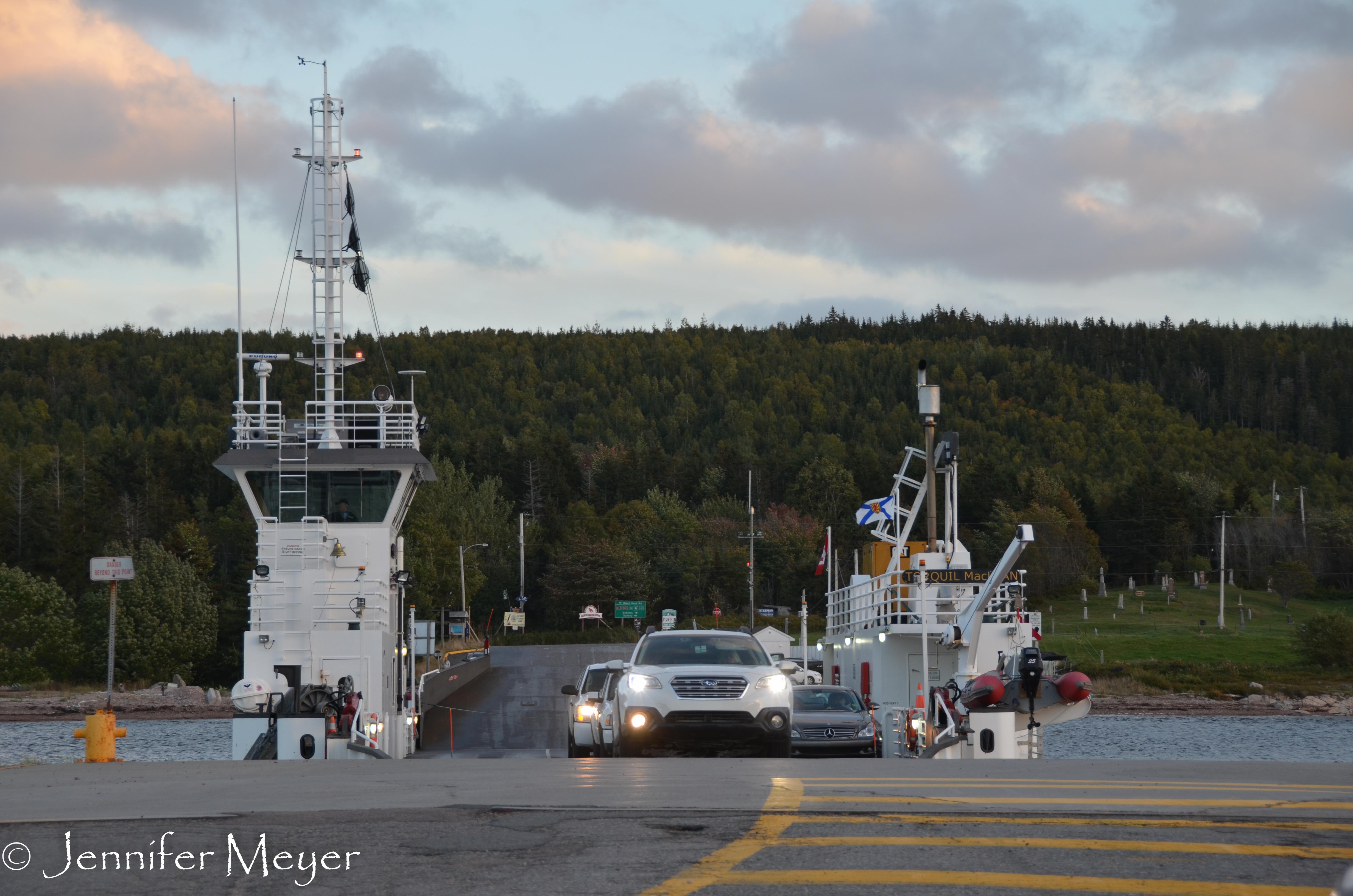 Back onto the ferry to go home.