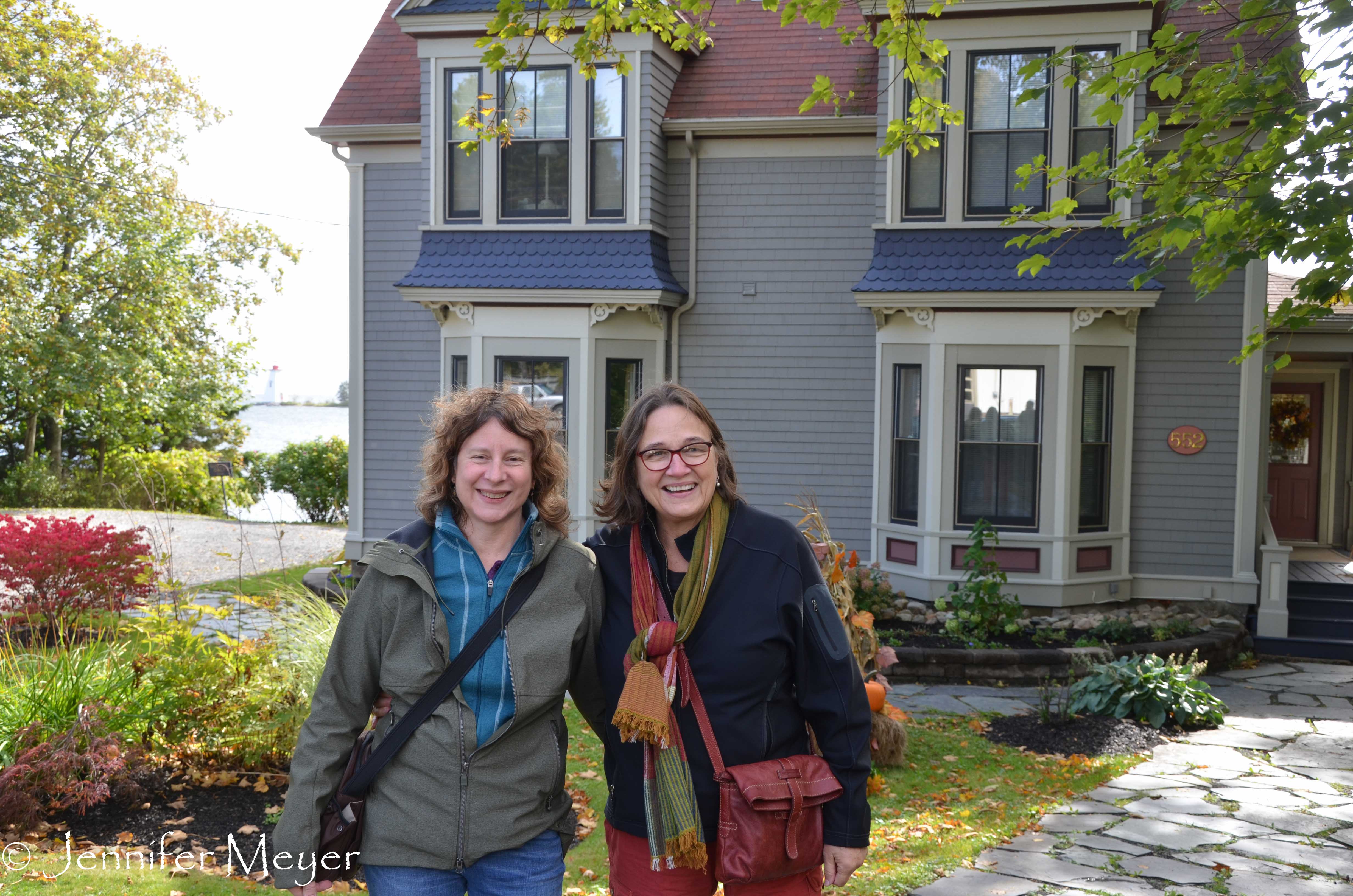 The next morning, we met Marcia and Cindy at their B&B in Baddeck.