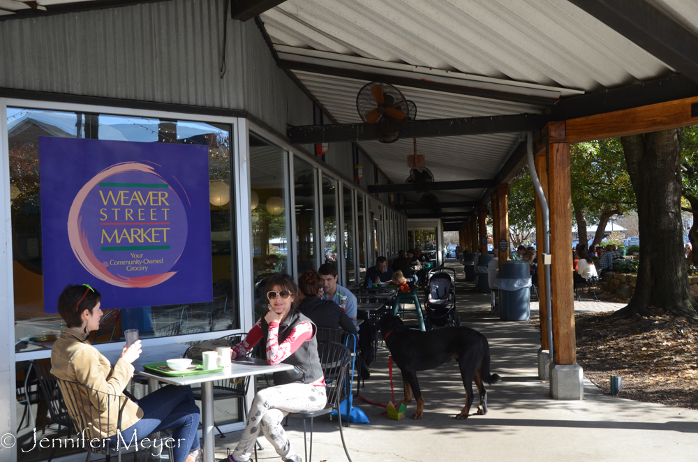 Our first morning, we went to the Weaver Street Market.