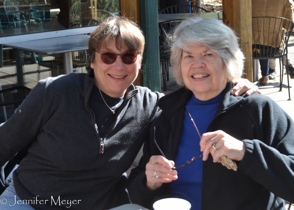 We had coffee with Barb, an old family friend of Jennifer's.