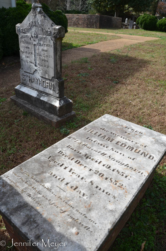 Next, Denise took us to the cemetery.