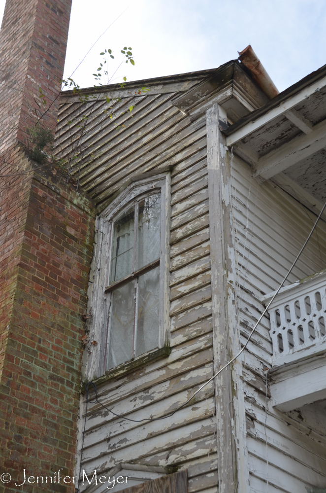 This inn from the early 1800s has been left to disrepair.