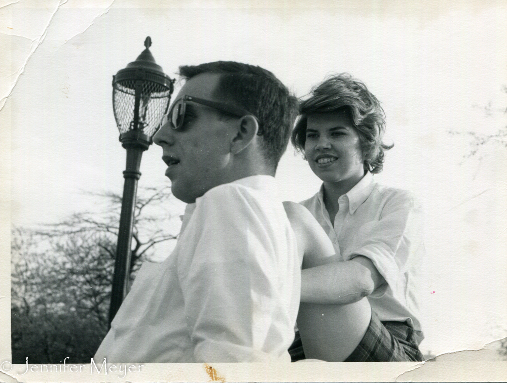 Barb with Bill in 1963.