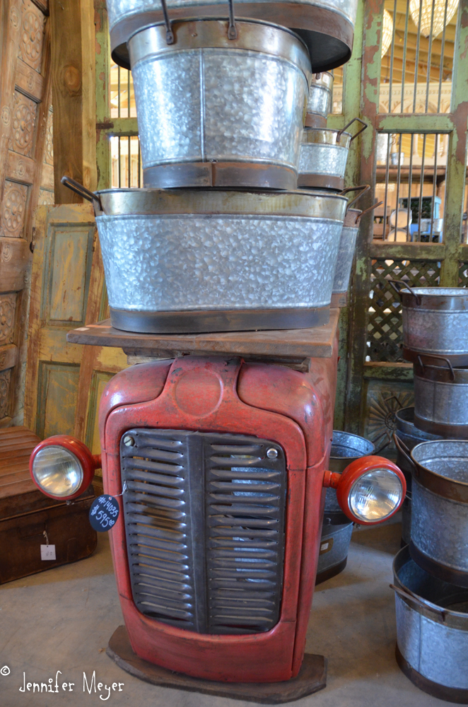 Tractor grill table.