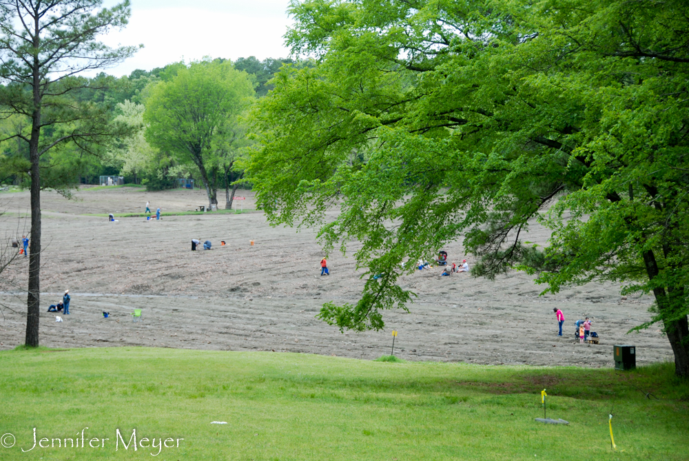 View of the field from the Visitor Center.