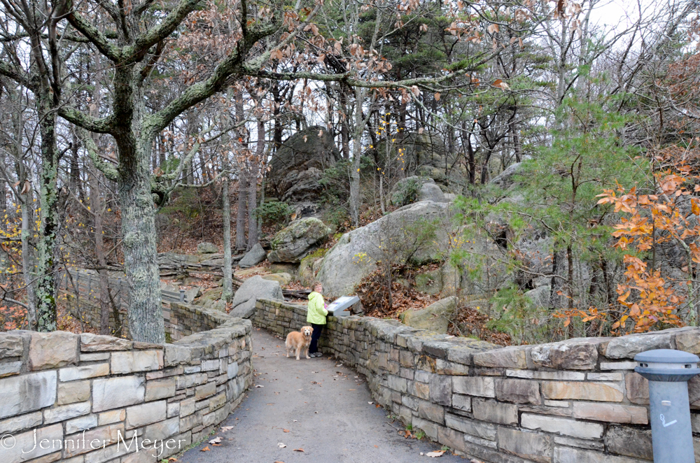 The trail was very pretty.