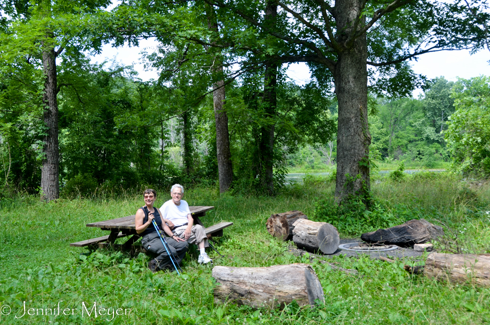 But we determined the picnic table spot was the old homestead.