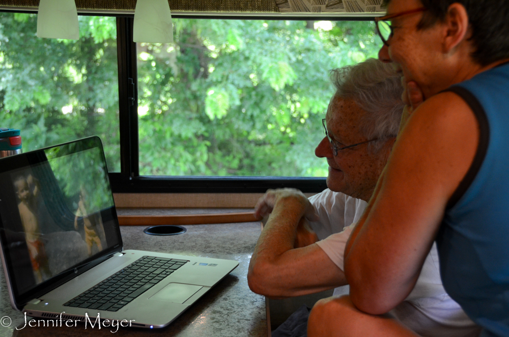 It shows our family at Dewitt's Folly.