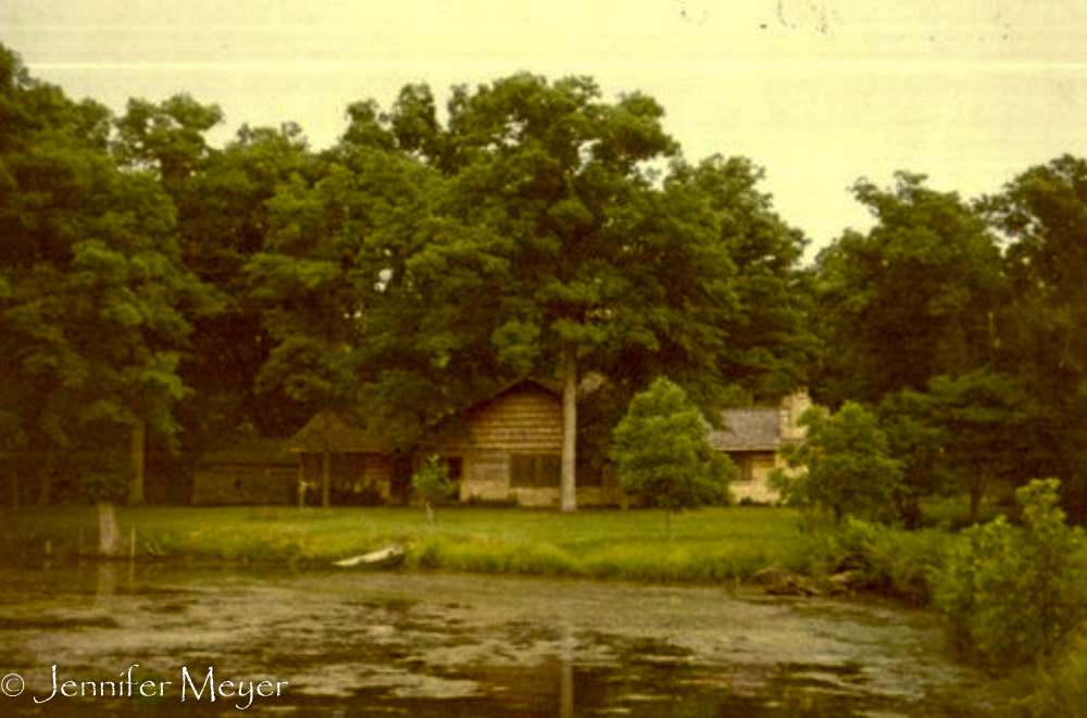 The house from the lake.