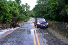 River across the road.