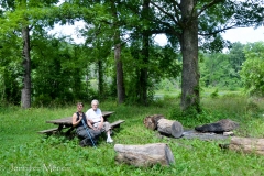 But we determined the picnic table spot was the old homestead.