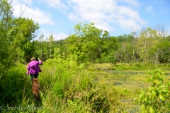 We hiked out to the spring spillway.