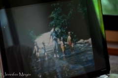 Walking across the very river we forged earlier.