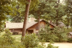 The old split-rail cabin.