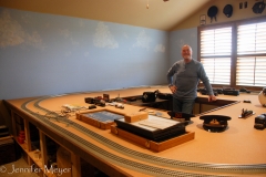Ron's retirement project is a model train.