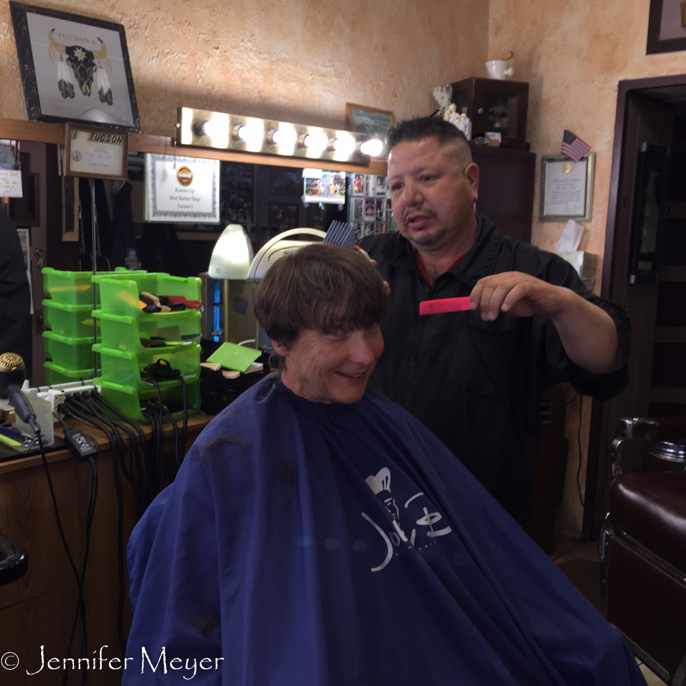 When he starting in with the razor, I wasn't sure what I would look like.