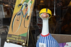 Window display promoting the race.
