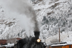 Photo of steam train in 2011.
