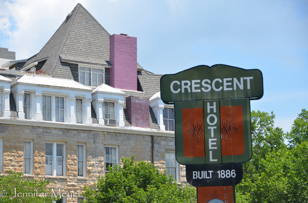 The Crescent Hotel is huge and famous.