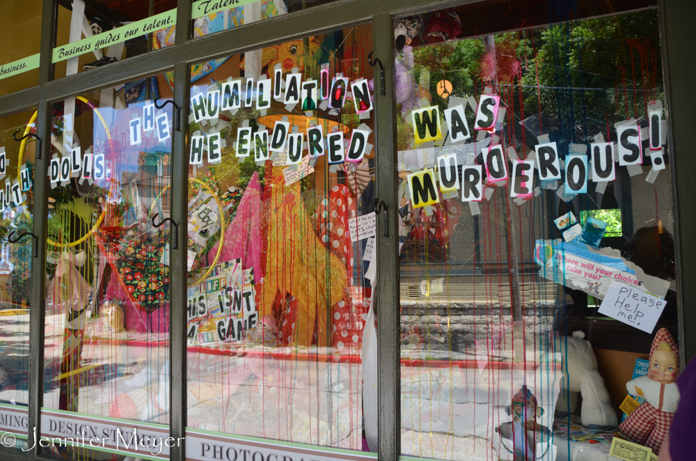 We talked with the artist at this gallery about his upcoming show on sociiety and gender.